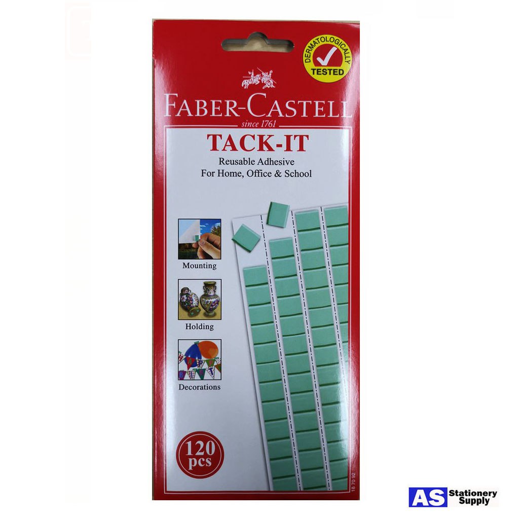 Faber-Castell Tack-it 90pcs & 120pcs (white/green)